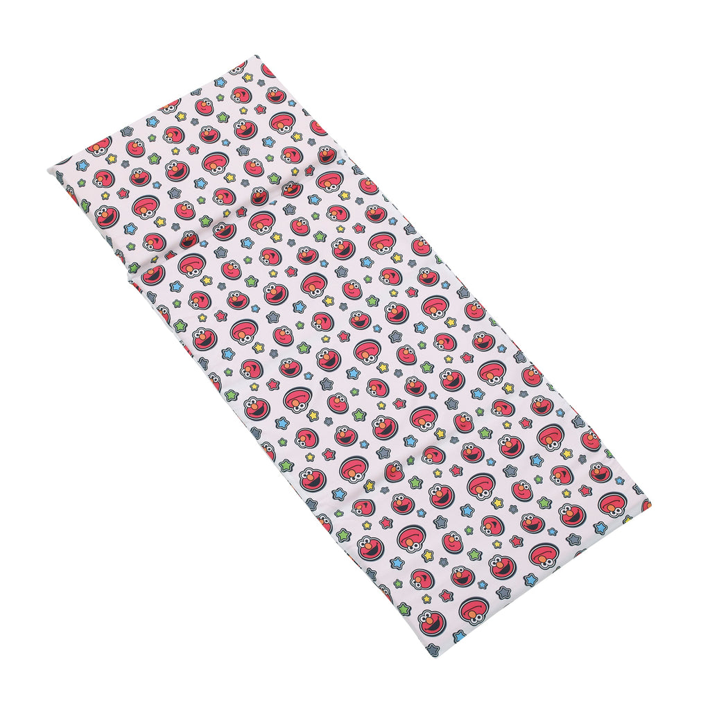 Elmo, Red, Blue, Yellow, Green and White with Stars Super Soft Preschool Nap Pad Sheet