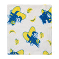 Curious George White, Navy and Yellow Hat and Bananas Super Soft Baby Blanket