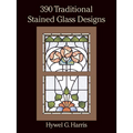 390 Traditional Stained Glass Designs - Paperback