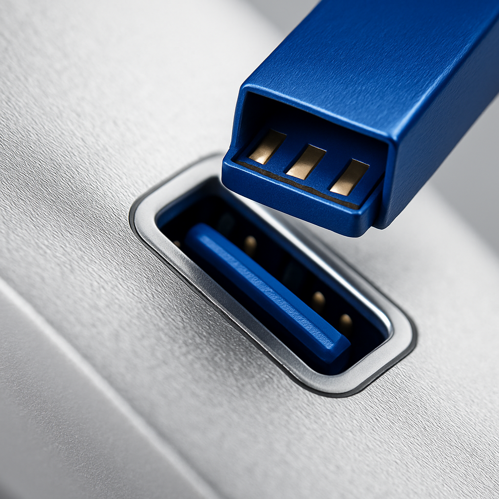 USB 3.0 Hub Aluminum Expansion Dock with Four Ports