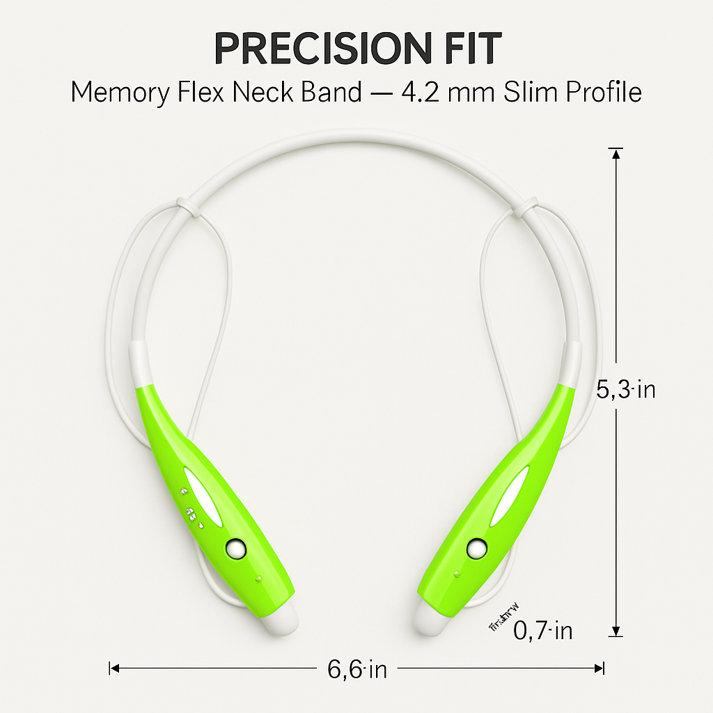 KOCASO Wireless Sports Stereo Hands Free Headset for Phone and Tablet