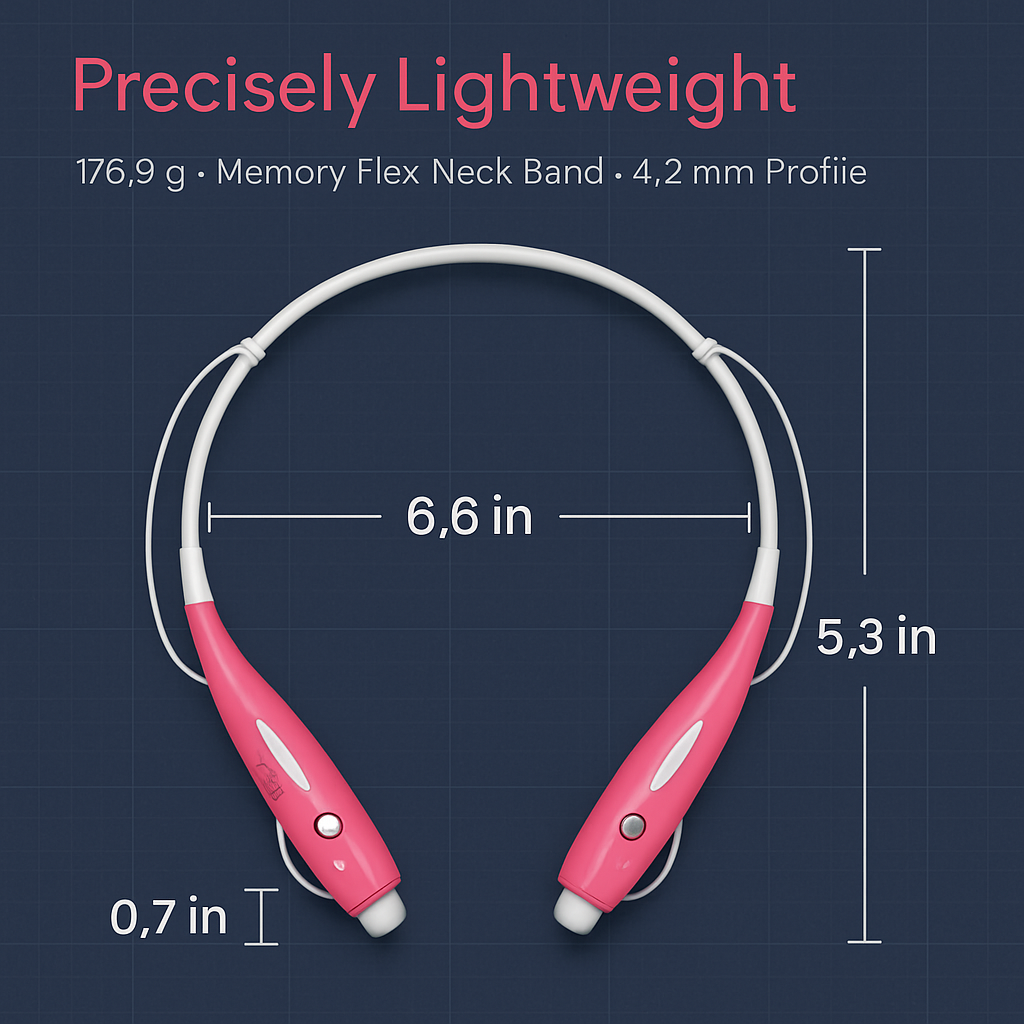KOCASO Wireless Sports Stereo Hands Free Headset for Phone and Tablet