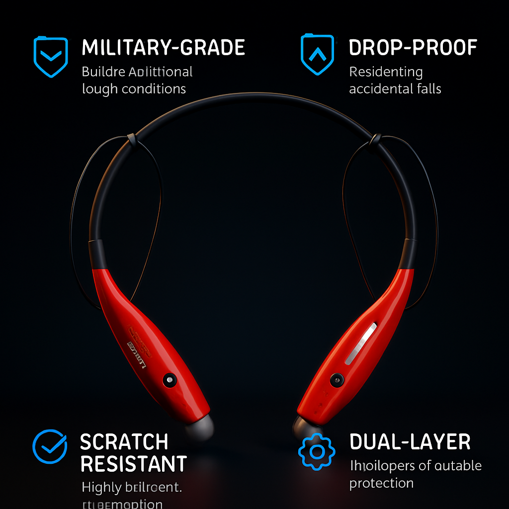 KOCASO Wireless Sports Stereo Hands Free Headset for Phone and Tablet