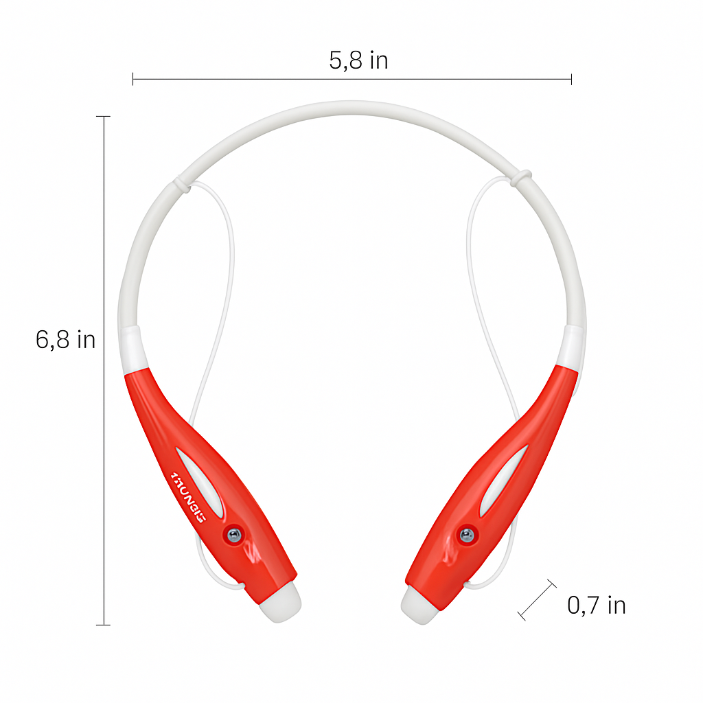 KOCASO Wireless Sports Stereo Hands Free Headset for Phone and Tablet