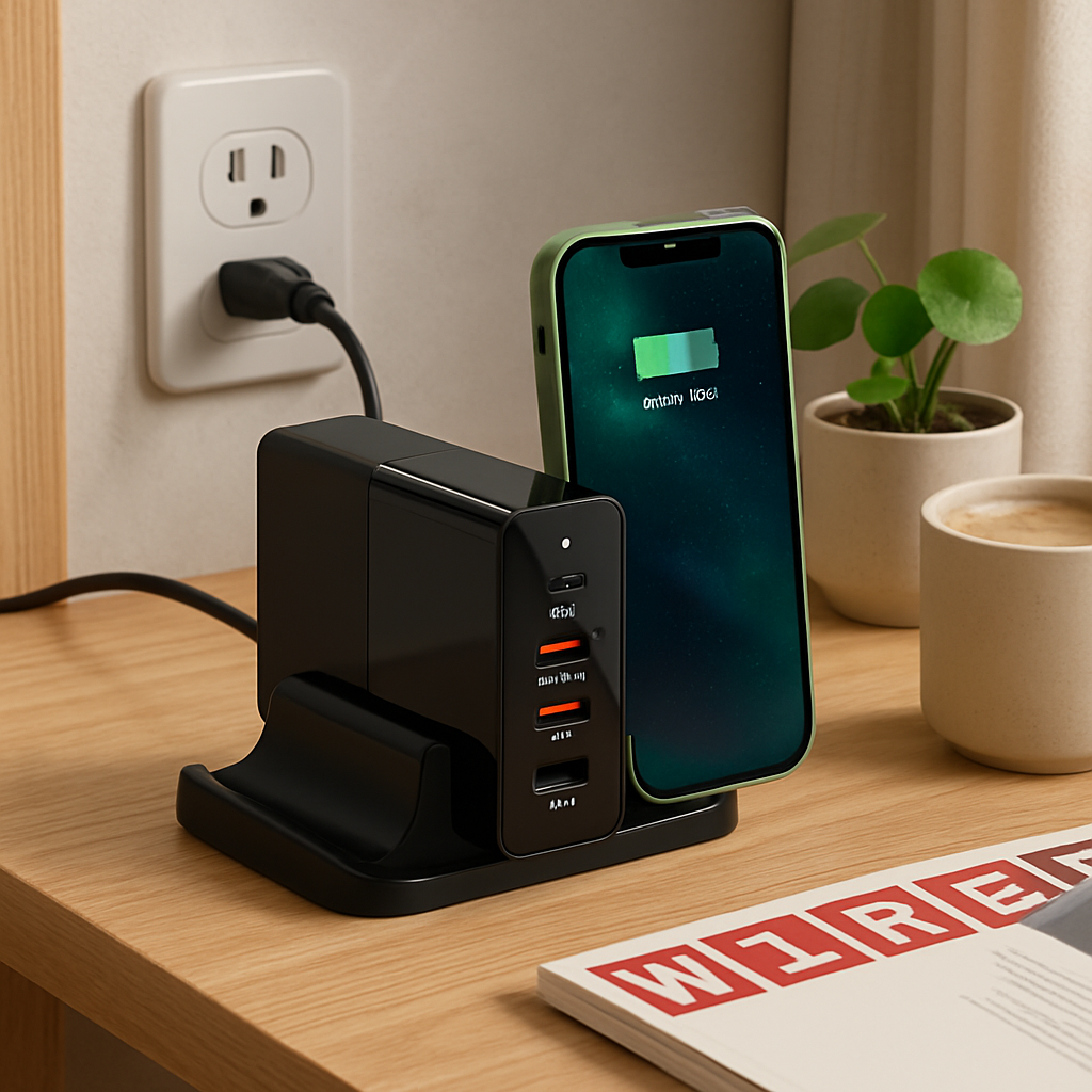 USB Fast Charger 6-Port Multi-Device Station
