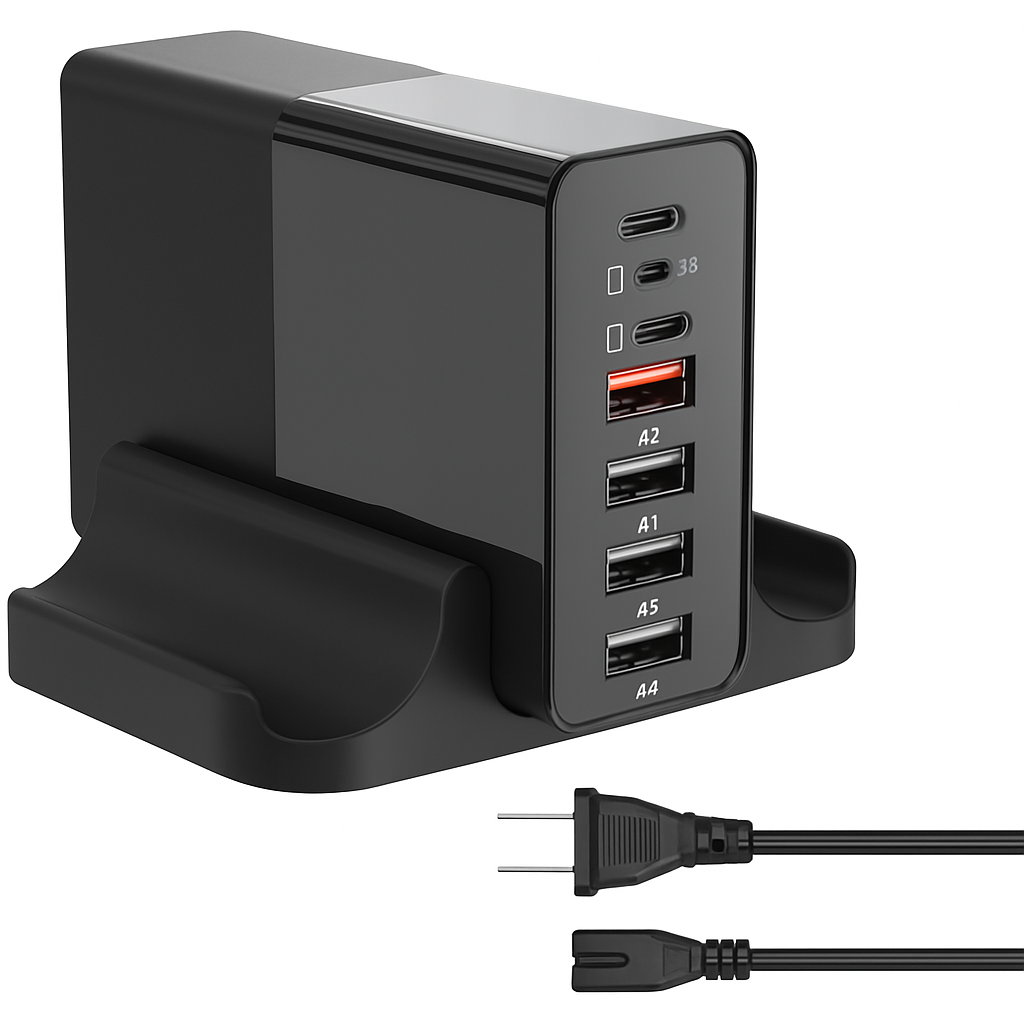 USB Fast Charger 6-Port Multi-Device Station