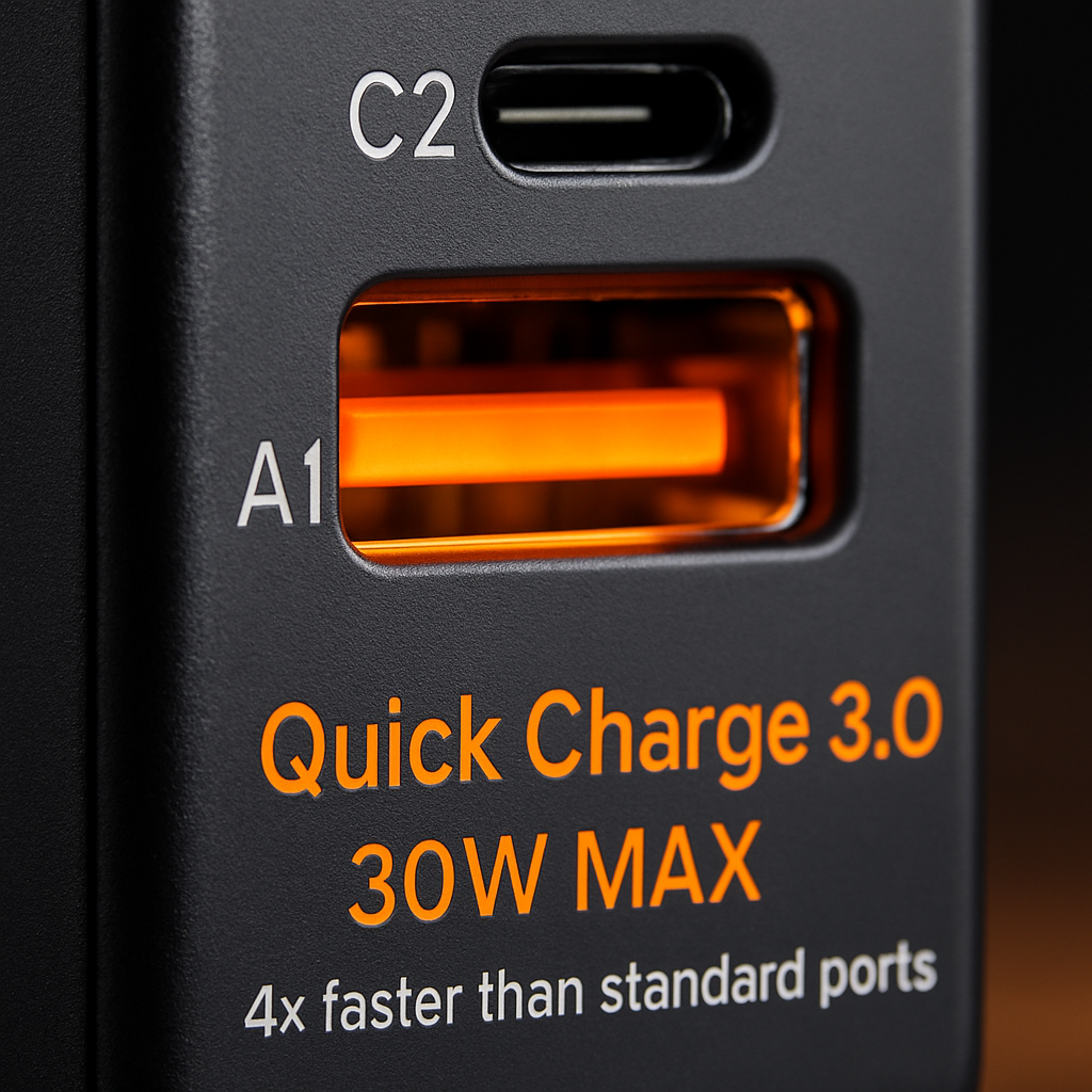 USB Fast Charger 6-Port Multi-Device Station