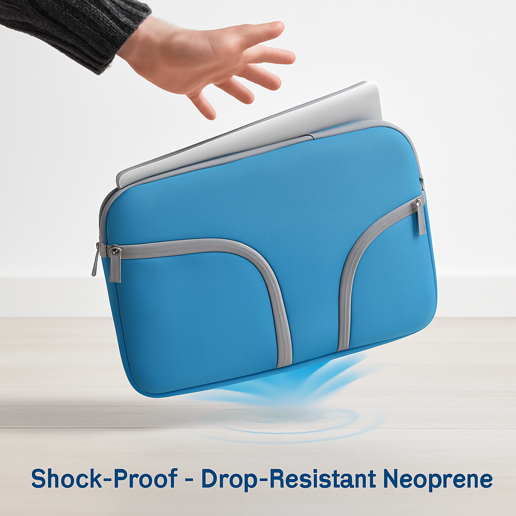 Laptop Sleeve Bag: Slim, Durable Neoprene with Pockets