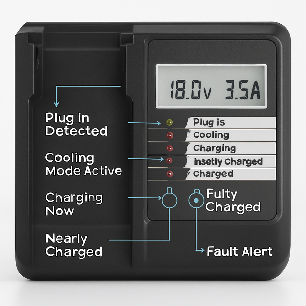 Charger Replacement with LCD Display & USB Port