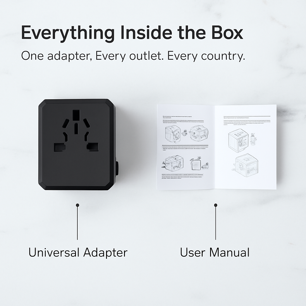 Universal Travel Power Adapter with 4 USB Ports