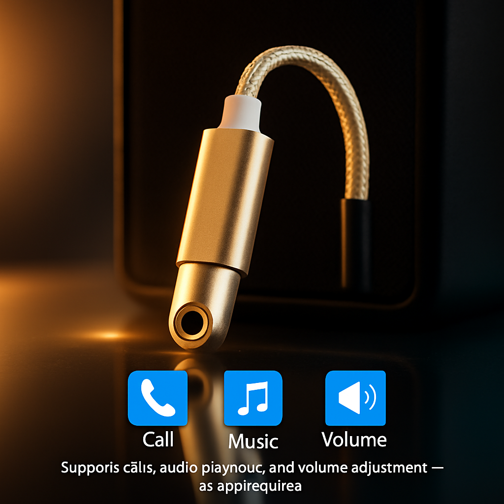 USB-C to 3.5mm Audio Adapter for Headphones