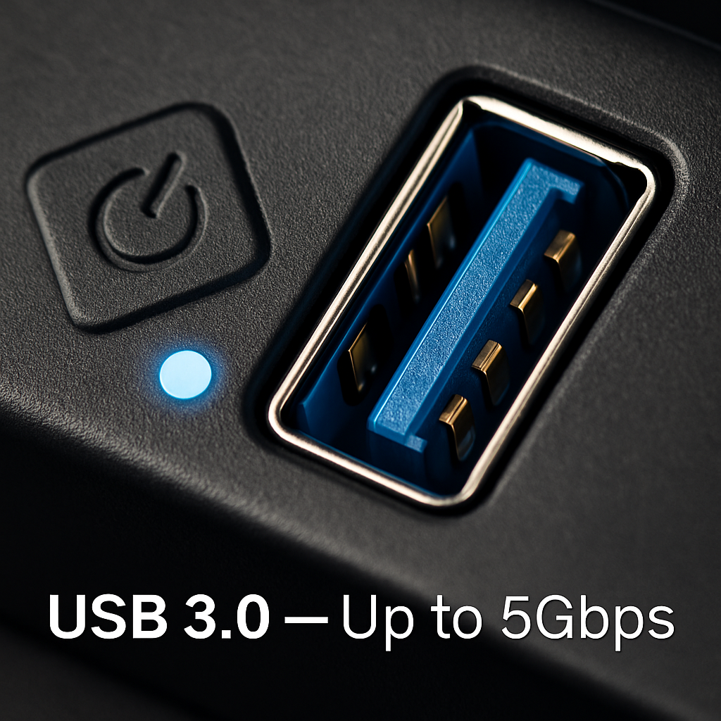 7-Port USB 3.0 Hub with Individual On/Off Switch