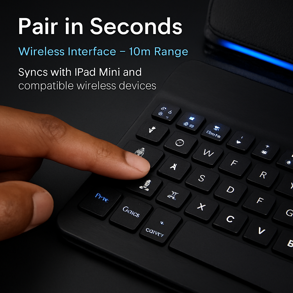 Wireless Keyboard Case for iPad Mini and Mini2