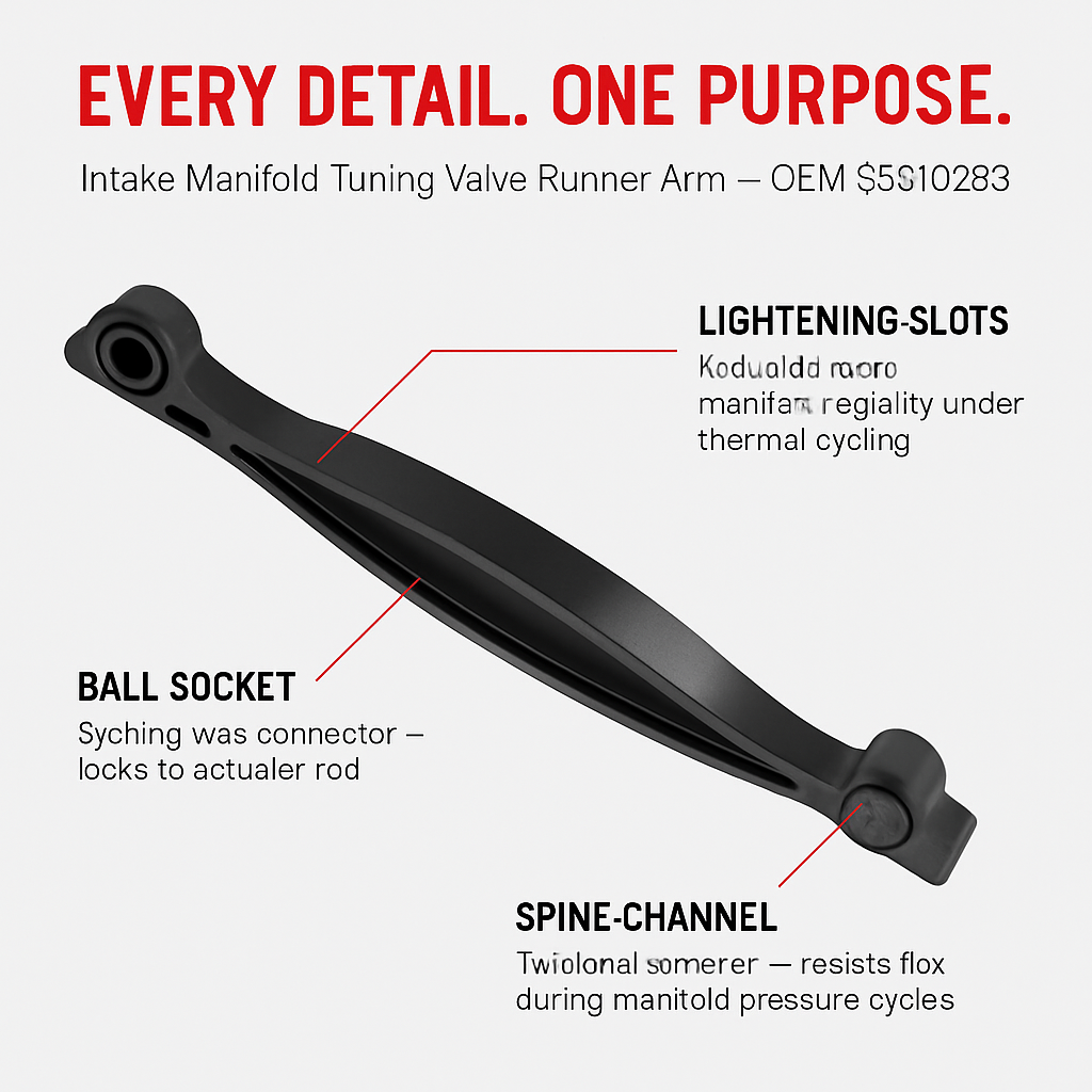 Intake Manifold Tuning Valve Runner Arm Direct Replacement