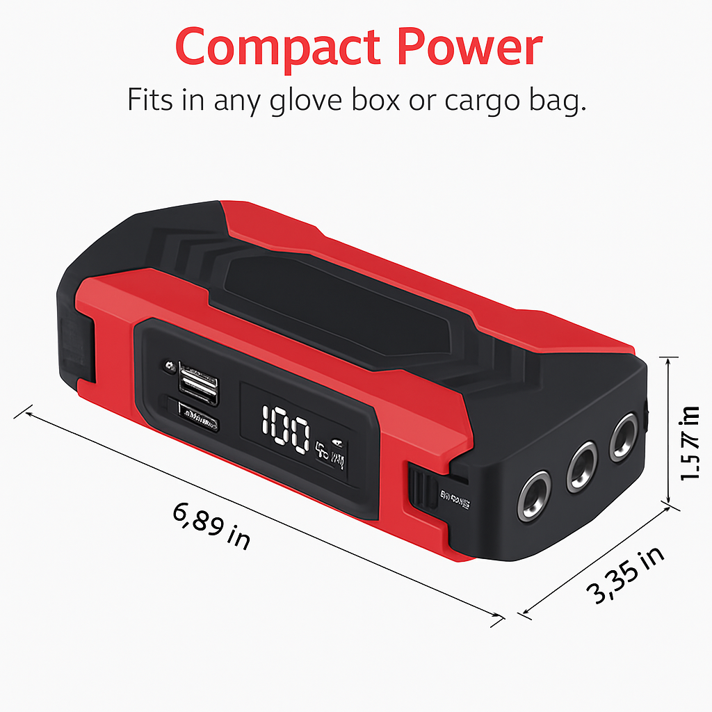 Car Jump Starter Booster with LCD Screen