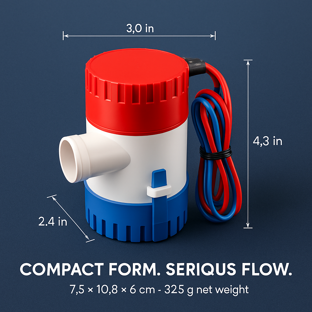 Bilge Pump for Boats Submersible Marine Pump