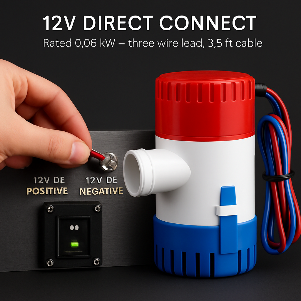 Bilge Pump for Boats Submersible Marine Pump