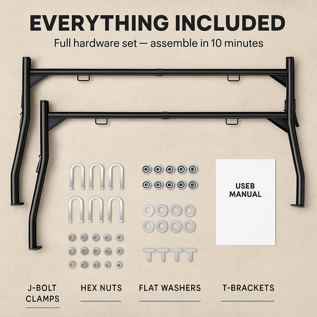 Extendable Truck Ladder Rack for Pickup Trucks