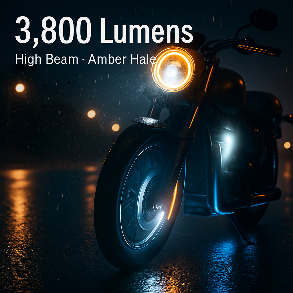 7In Round LED Headlight with Halo DRL and Turn