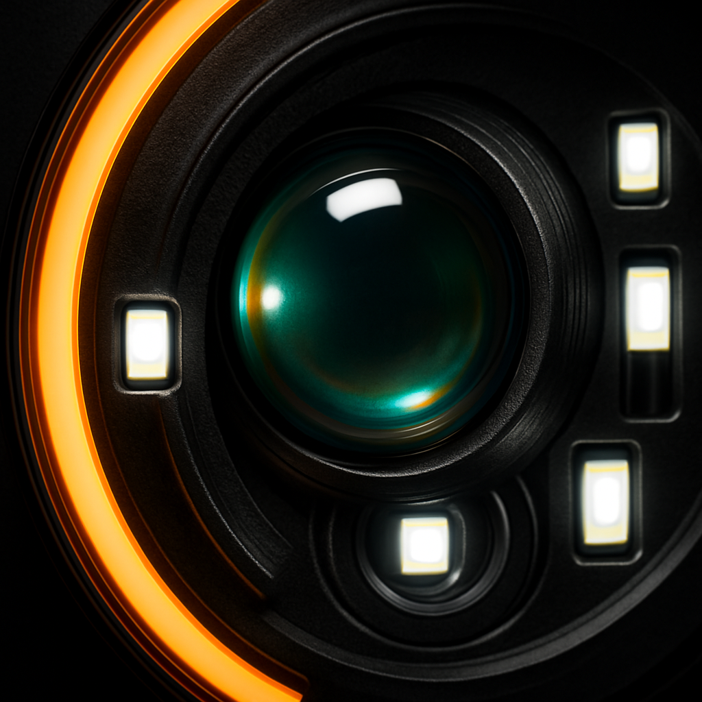 7In Round LED Headlight with Halo DRL and Turn