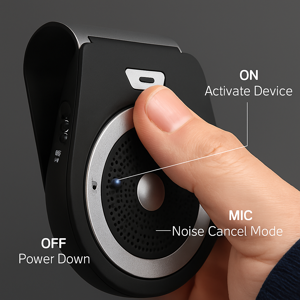 Wireless Car Speakerphone for Hands-Free Calls