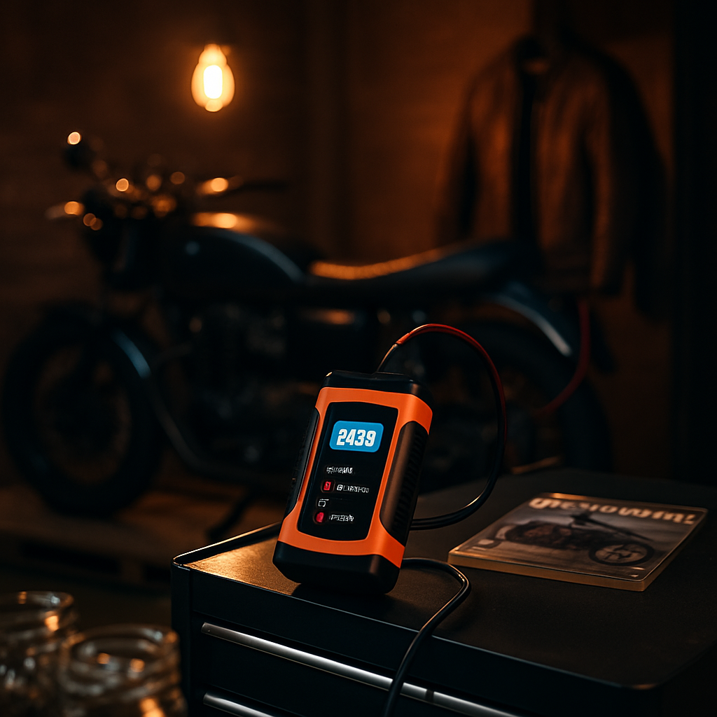 Car Battery Charger with LCD Display for Home Use
