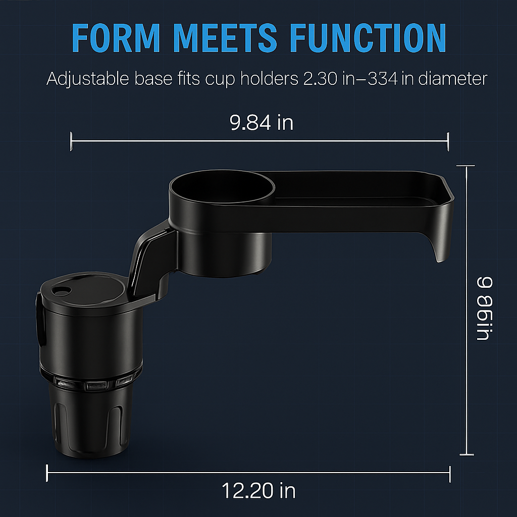 Car Cup Holder Tray Rotating Bottle Holder Mount