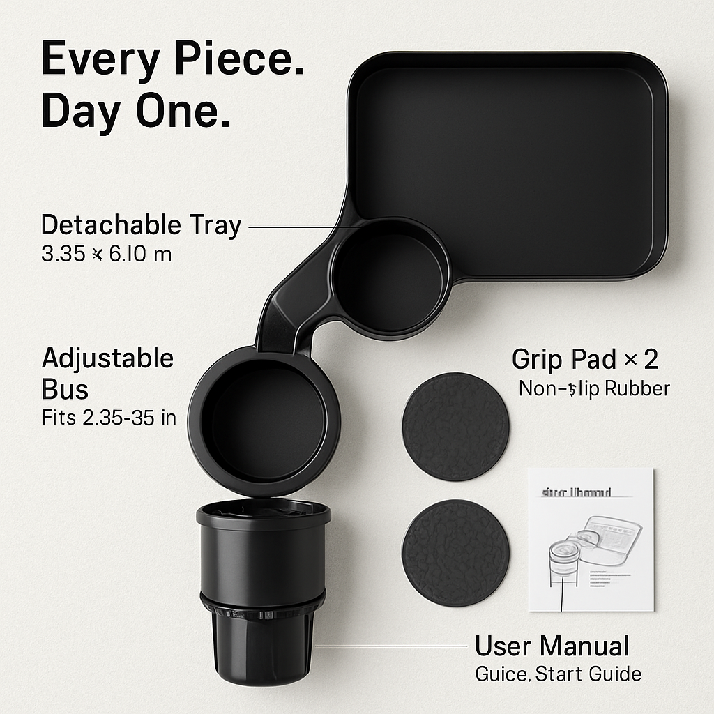Car Cup Holder Tray Rotating Bottle Holder Mount