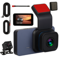 Dual Lens Dash Cam with WiFi GPS Night Vision
