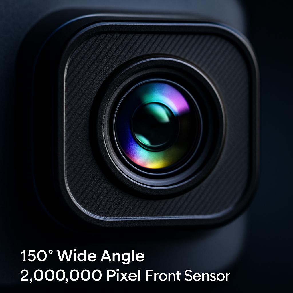 Dual Lens Dash Cam with WiFi GPS Night Vision