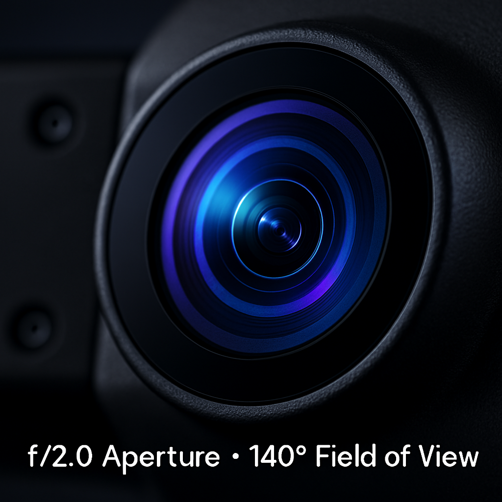 Car Dash Cam 2K 3-Channel GPS WiFi Night Vision