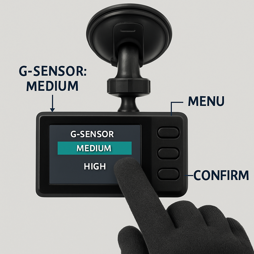 Car Dash Cam 2K 3-Channel GPS WiFi Night Vision