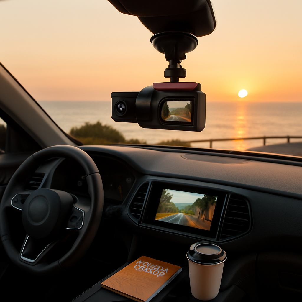Car Dash Cam 2K 3-Channel GPS WiFi Night Vision