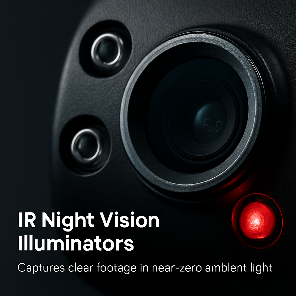 360° View 4-Channel Dash Cam with IR Night Vision