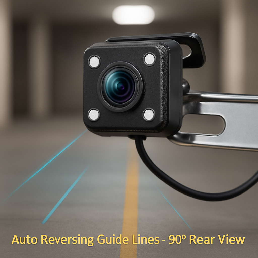 WiFi FHD 1080P Car Dash Cam 3 Channels Front Rear Inside Dash Camera with Loop Recording Reversing Image Night Vision 170° Wide Angle Support 64G MMC
