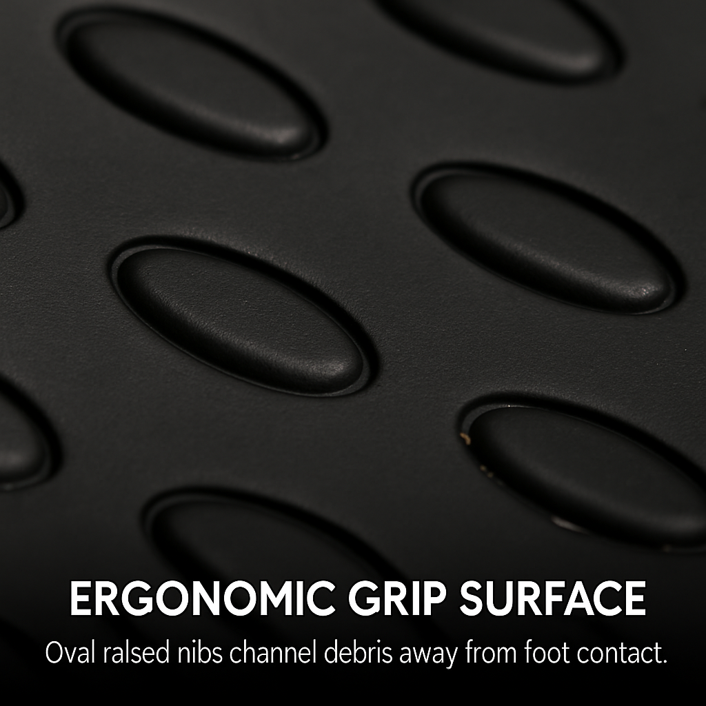 Automotive Floor Mats: Front & Rear PVC Trim-to-Fit