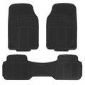 Automotive Floor Mats Set: Front & Rear, Trim Design