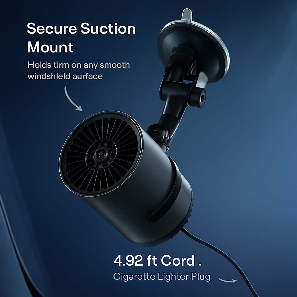 Portable Car Heater with 2-in-1 Heating and Cooling