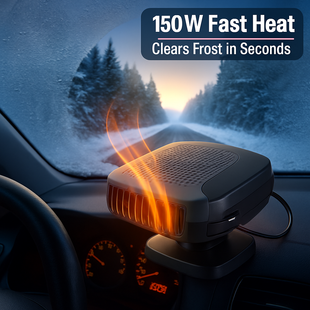 Portable Car Heater and Defroster for Windshield