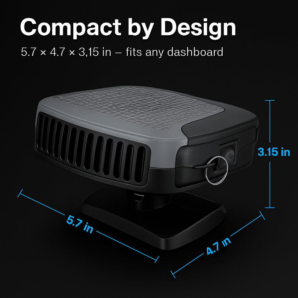 Portable Car Heater and Defroster for Windshield