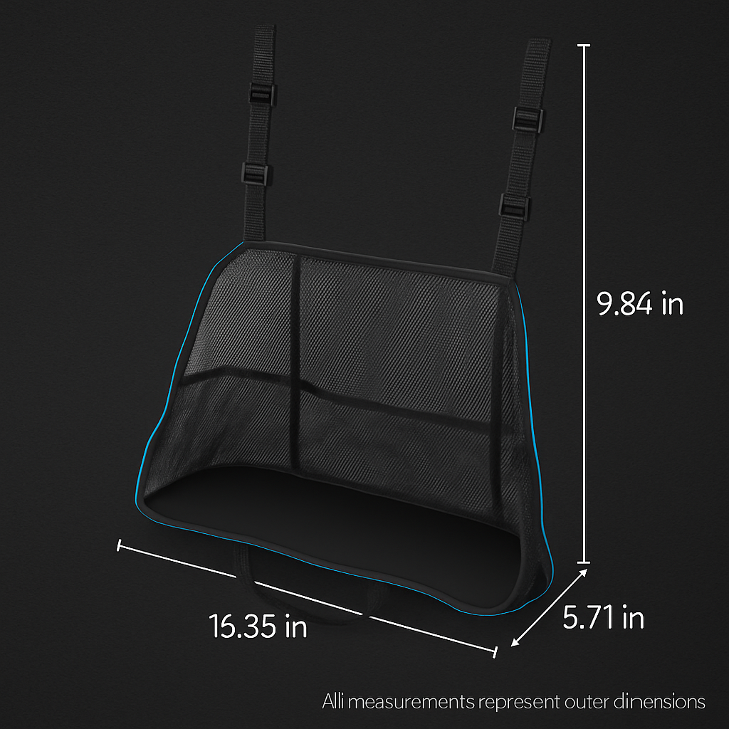 Car Net Pocket Handbag Holder Between Front Seats