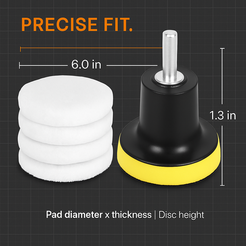 Buffing Polishing Pads Set for Car Polisher M14