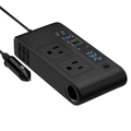 Car Inverter 200W 12V to 110V - Dual AC Outputs, Type-C USB