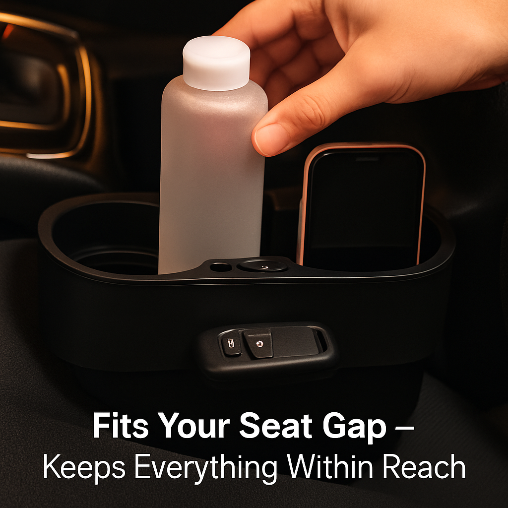 Car Seat Gap Cup Holder Wedge for Storage and Organizer