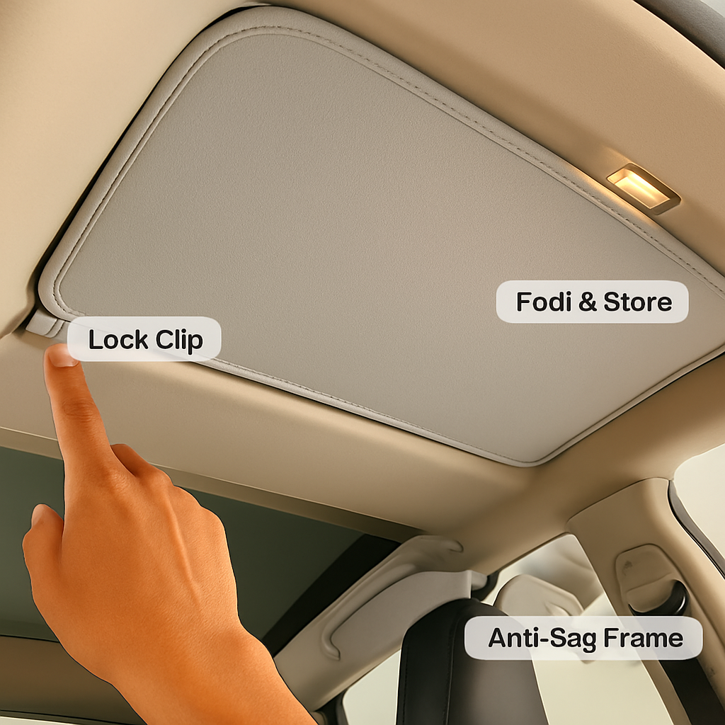Sunshade Roof for Tesla Model Y - UV Protection & Anti-Sag