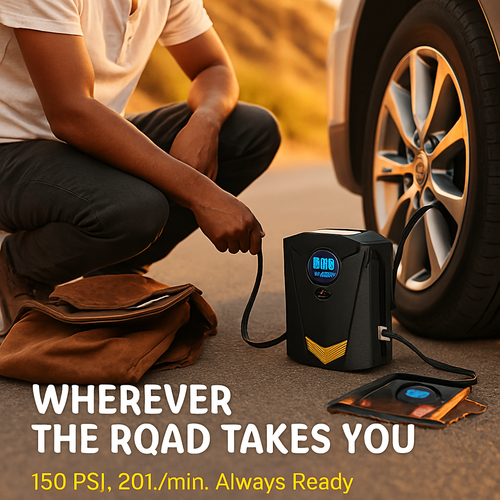 Tire Inflator with LCD Display and Auto Shut-Off