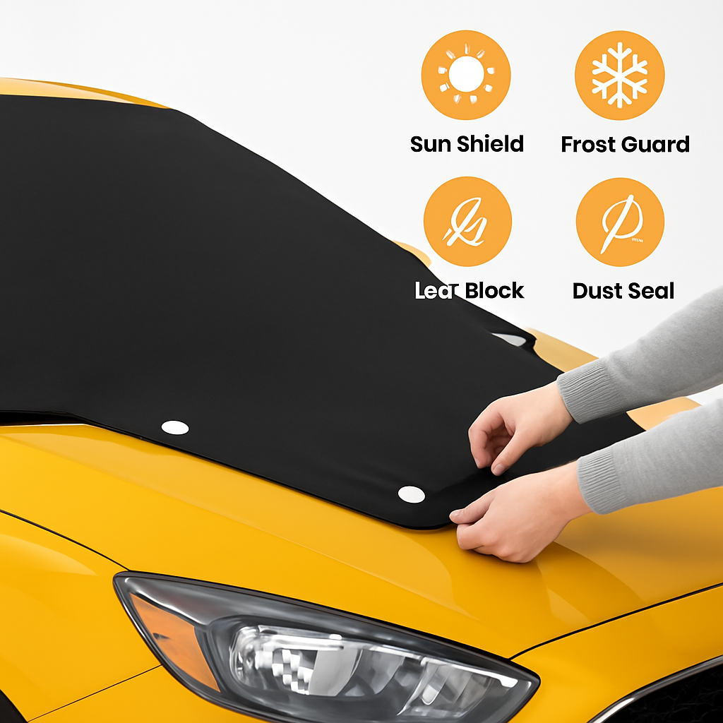 Car Windshield Cover Front & Rear, Waterproof Oxford Fabric