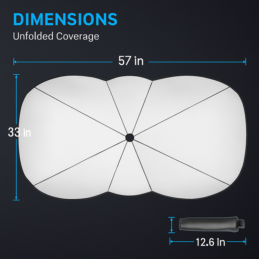 Foldable Car Sun Umbrella Shield for Universal Front Window