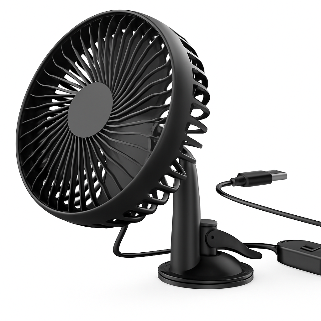 Car Cooling Fan Portable Rotatable Vehicle Fan