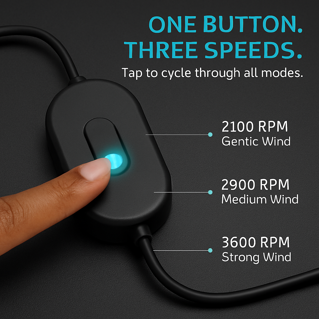 Car Cooling Fan Portable Rotatable Vehicle Fan